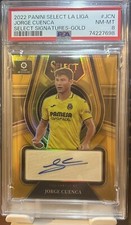 2022 Select La Liga JORGE CUENCA #JCN Select Signatures Auto Gold /10 PSA 8