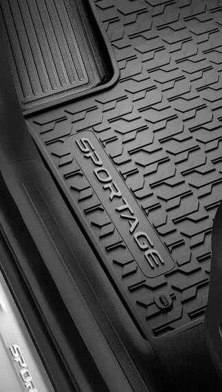 KIA NUOVO SPORTAGE V SERIE HEV IBRIDA TAPPETI ORIGINALI GOMMA SET DI 4 CON LOGO - Immagine 2 di 4