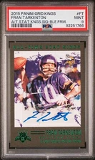2015 Gridiron Kings Stat Signatures Green PSA 9 Fran Tarkenton Auto 1/5 POP 1