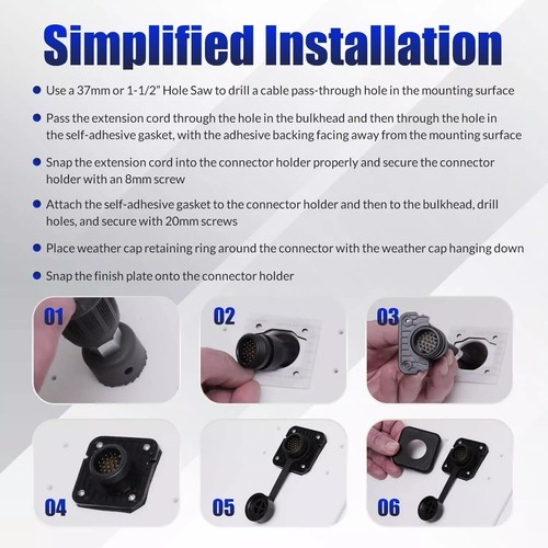 Bulkhead Connector Kit is a Connection Solution for Penetrate Panel or Bulkheads - Picture 7 of 14