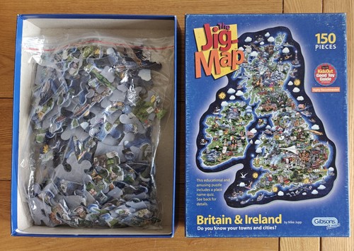 Gibsons Jigmap Puzzle - 150 LARGE Pce - Britain And Ireland Mike Jupp COMPLETE - Picture 2 of 12