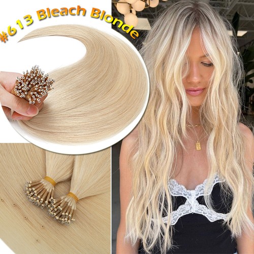 Russian 150g Nano Ring Tip Hair Extensions Real Remy Human Hair Micro Beads #2T6 - Picture 21 of 32