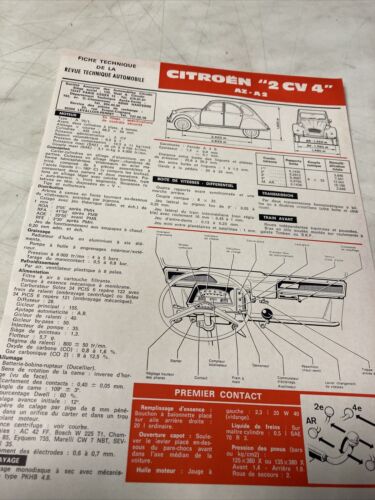 Enchufe Automoción Citroën 2CV4 Az A2 RTA 2CV 4 Edición Desde 1974