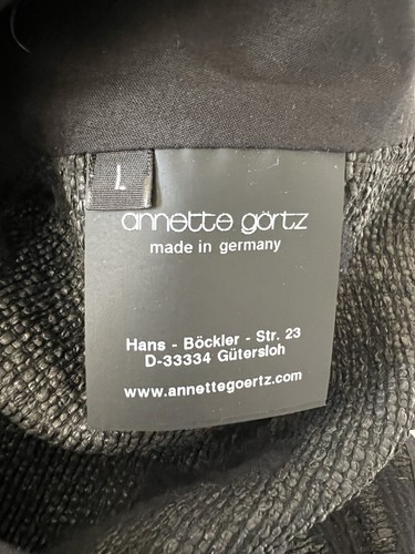 Vestido ANNETTE GORTZ negro gris estampado talla L - Imagen 7 de 8