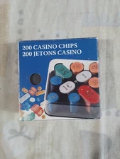 200 FICHES GETTONI CHIPS da Gioco Ancora Sigillati All'origineCon Valori In Euro