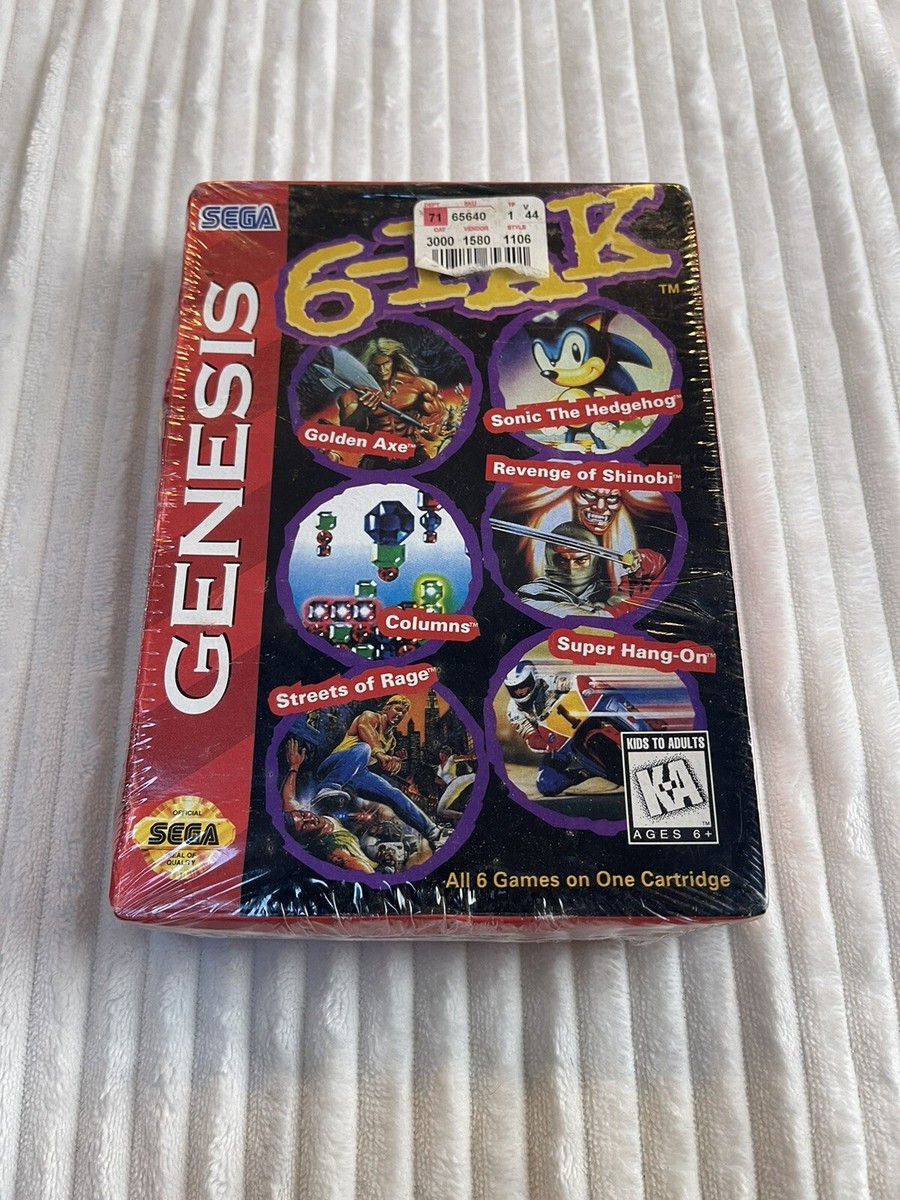 SEGAの景品RE:flex Sega Genesis 6-Pak SEALED Streets of Rage SONIC GOLDEN AXE SHINOBI