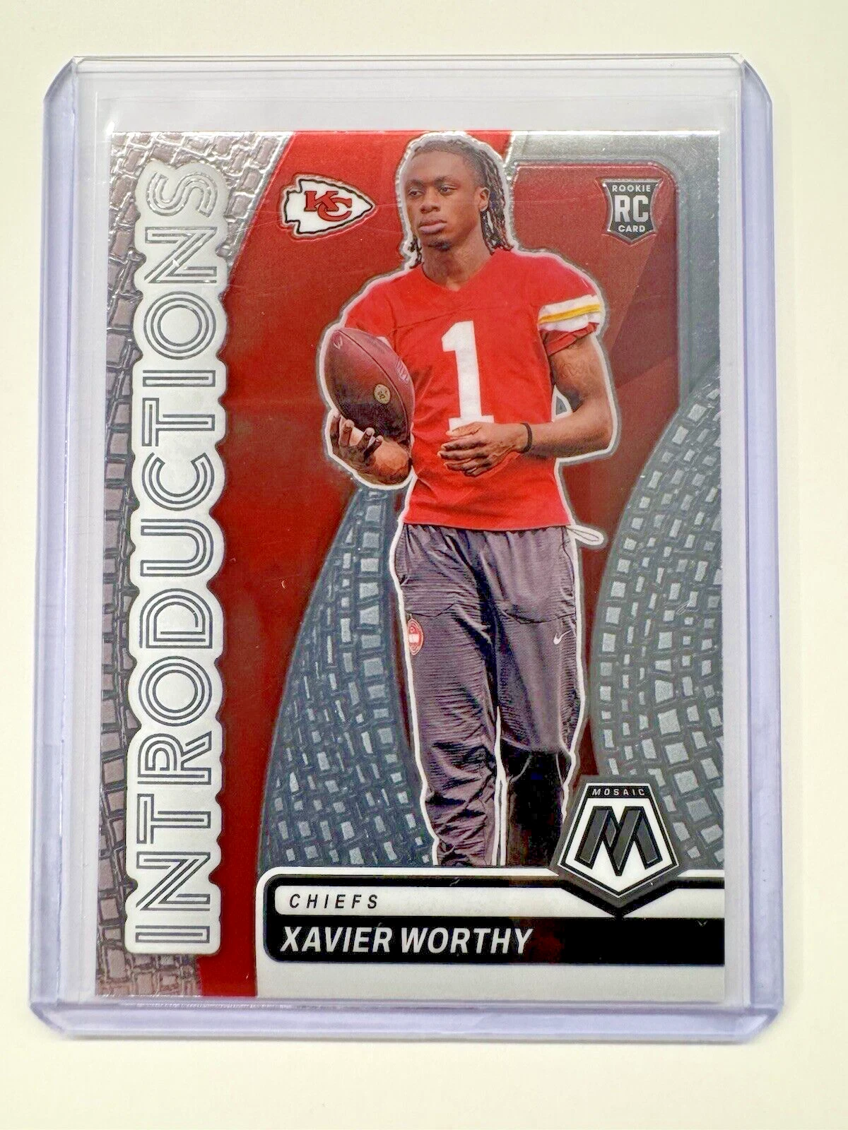 2024 Panini Mosaic - Introductions #10 Xavier Worthy (RC) Kansas City Chiefs