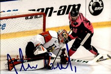 Alexis Gravel Signed 4x6 Photo Halifax Mooseheads / Chicago Blackhawks #2