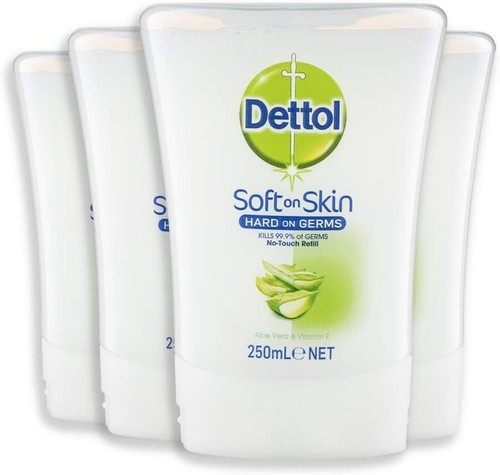 No Touch Antibacterial Hand Wash Refill Aloe Vera Bundle, 250ml, 4 count - Picture 2 of 7