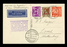 Zeppelin 1930 LZ 127 Sieger 98 Netherlands Flight Netherlands Post to Venlo