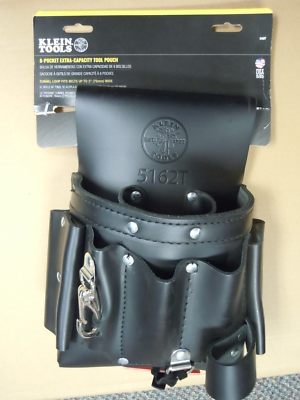 KLEIN TOOLS 5162T Black,Tool Pouch,Leather | eBay