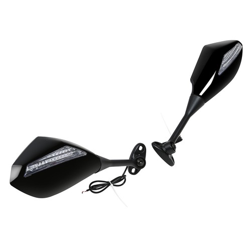 Rearview Mirrors LED Turn Signals Fit For Honda CBR600RR 03-2016 CBR1000RR 04-07 - Picture 3 of 10