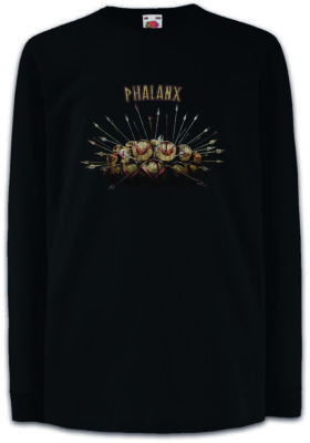 PHALANX Kinder Langarm T-Shirt Hoplit Sparta Spartaner Schild Helm Leonidas 300