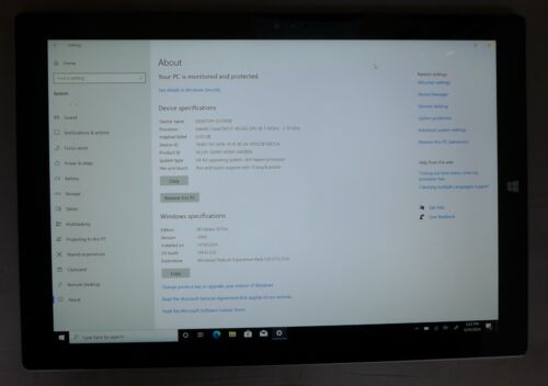 Microsoft Surface Pro 3, 13",Silver, Win 10 pro, i7, 8GB, 256GB- Has red lock - Picture 4 of 15