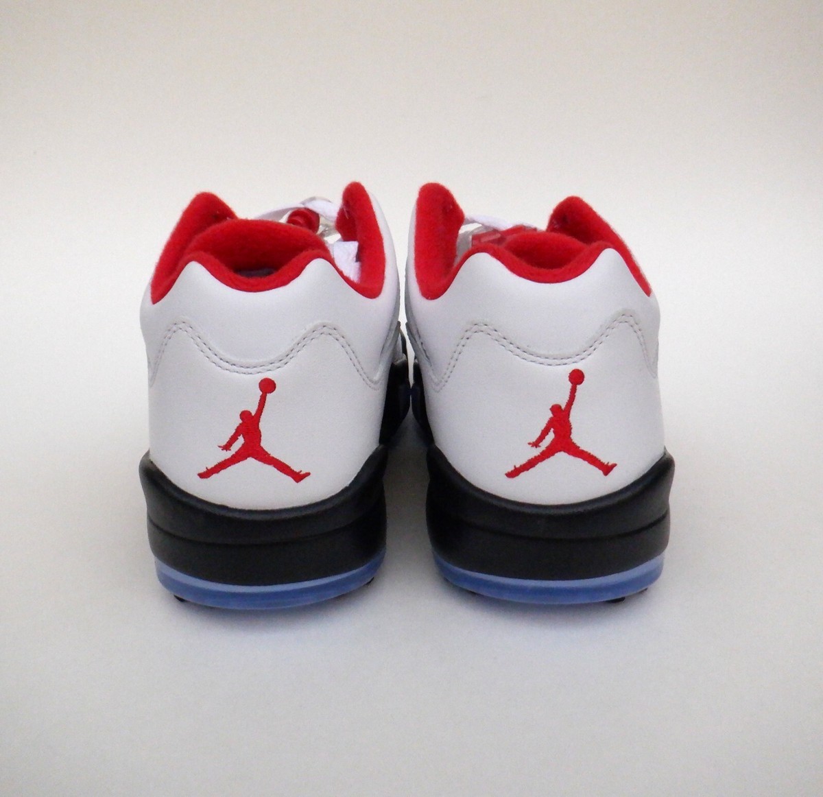 Nike Air Jordan V 5 Golf Shoes Low Retro White Fire Red