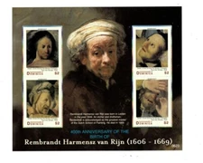 Dominica 2006 - Rembrandt Art - Sheet of 4 stamps - Scott #2614 - MNH