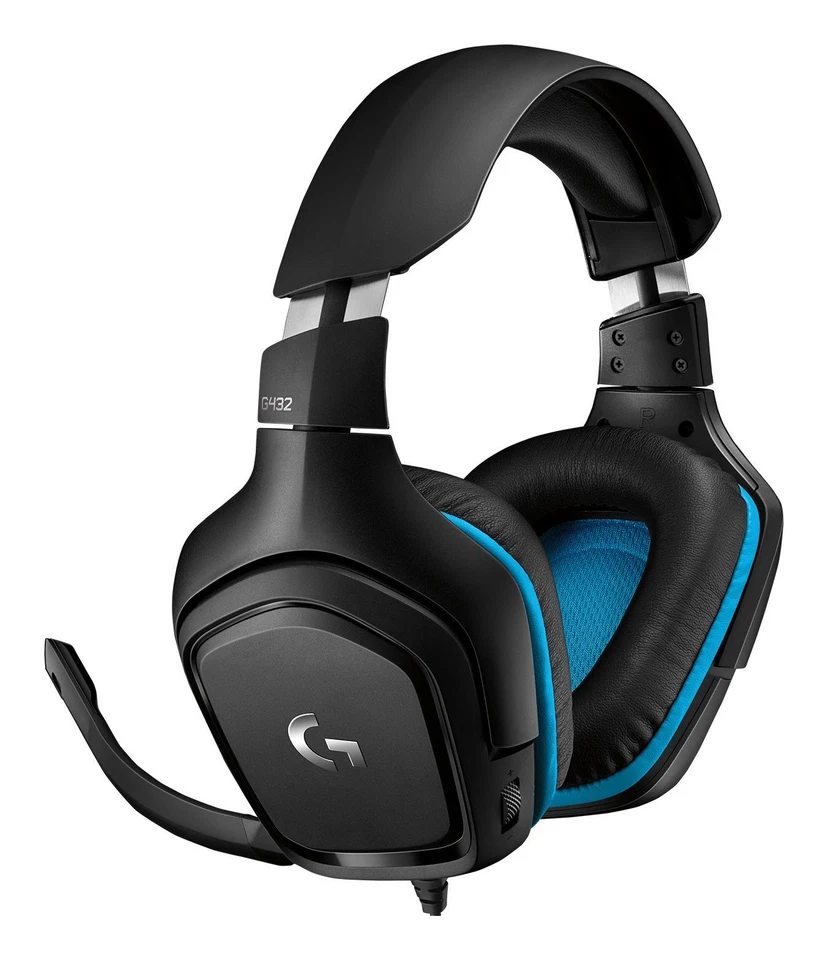 Logitech Cuffie gaming G SERIES G432 7.1 Black e Blue 981 000770 - Immagine 3 di 4