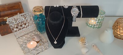 Schmuck Konvolut Steine Ohrringe UhrArmbandkette