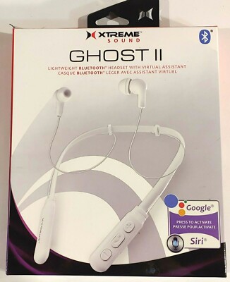 Xtreme GHOST Versatile & Lightweight Bluetooth Earbuds - Wireless White