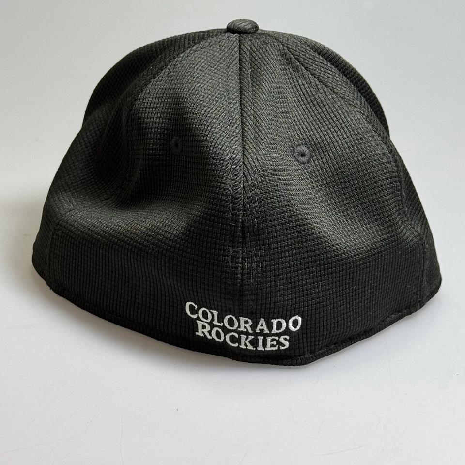 Colorado Rockies Hat 7 1/8 Fitted Black Batting Practice New Era 59Fifty - Image 3 of 4
