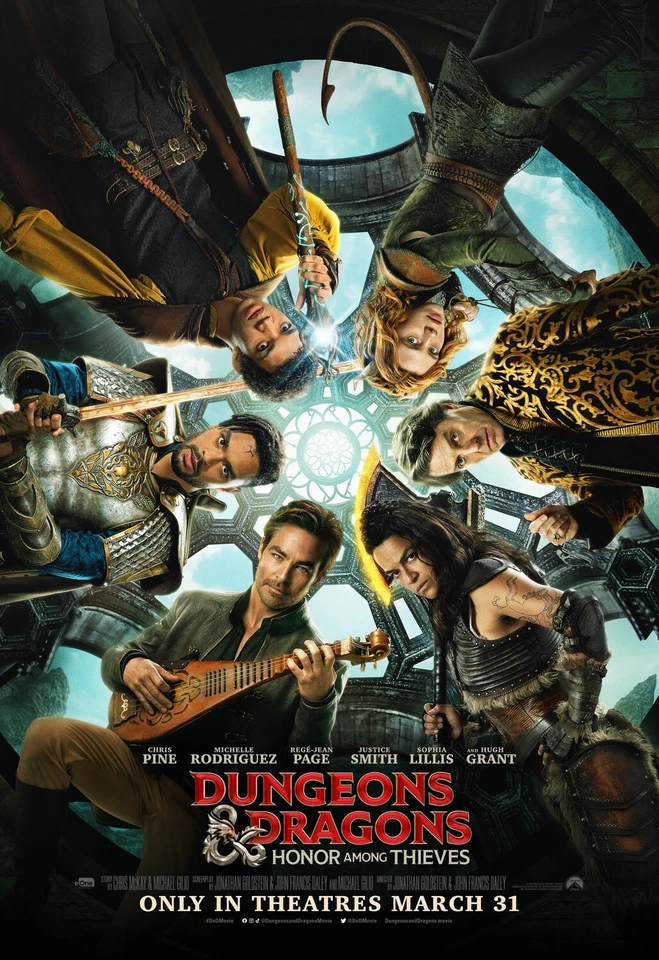 Dungeons and Dragons Honor Among Thieves original DS movie poster 27x40 D/S FIN