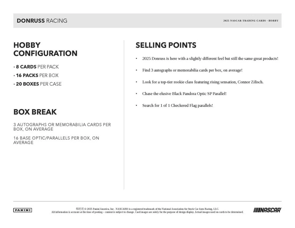 2025 Panini Donruss Racing Hobby Box - Image 4 of 4