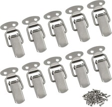 Zorfeter Small Stainless Steel Spring Loaded Toggle Lock Clasp Buckle Latch for