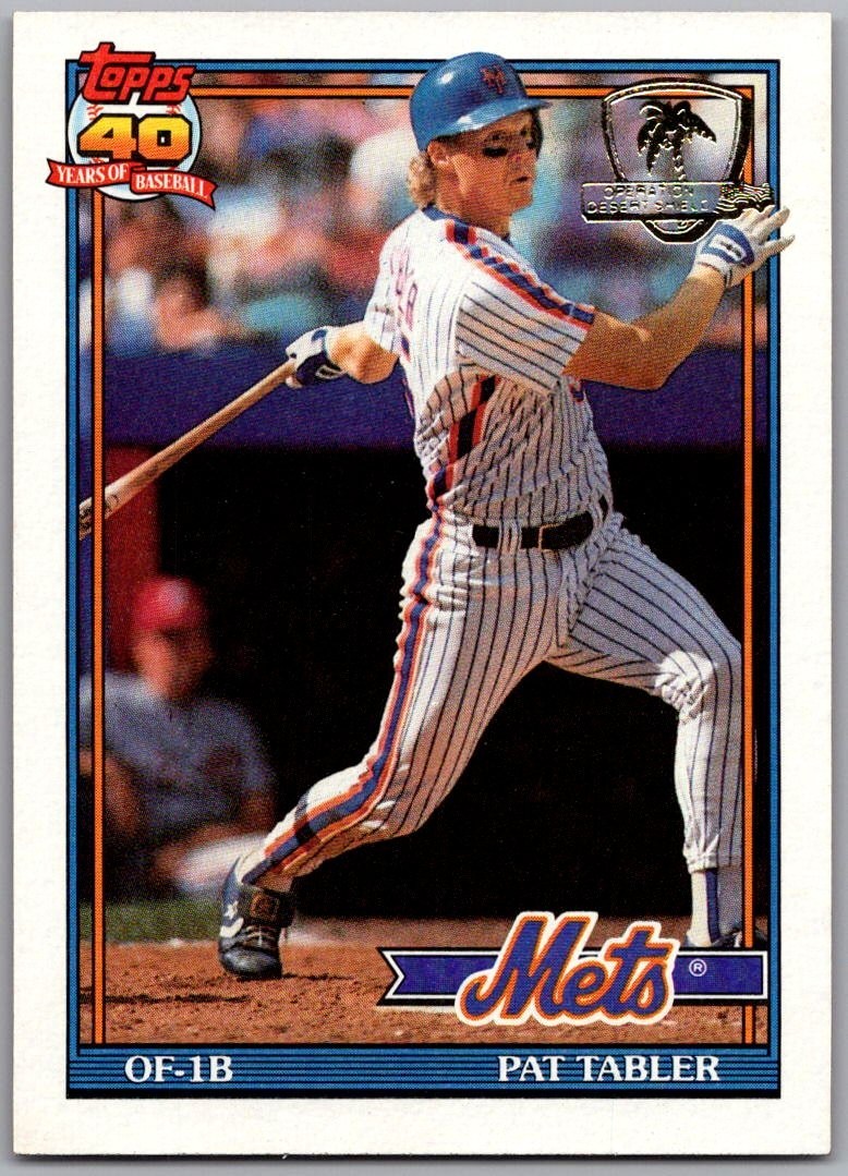 1991 Topps - Pat Tabler #433 Operation Desert Shield