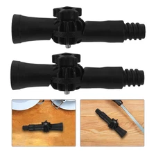 2 Pcs Telescoping Pole Attachments Lamp Fitter Adapter Extension Accessories