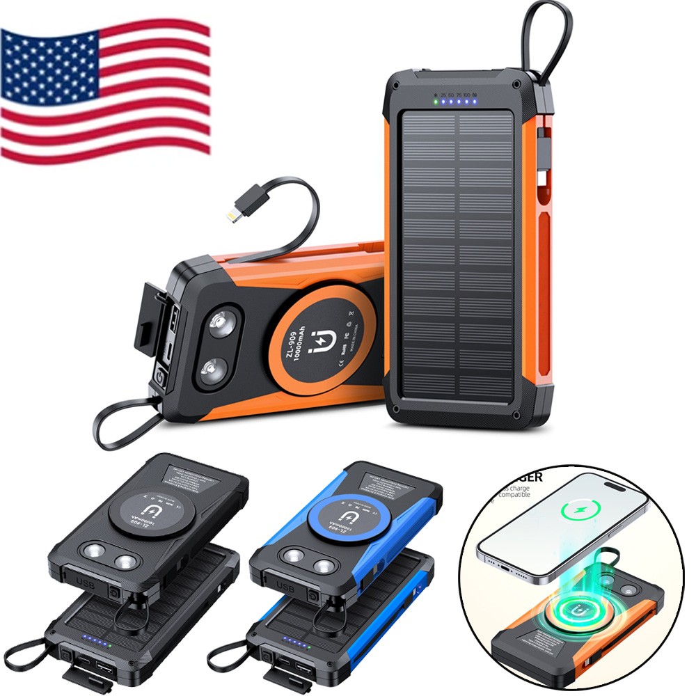 Batterie portable solaire supérieure étanche 30000... - Grandado