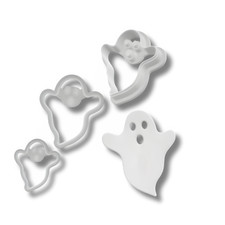 BuildInk Ghost Clay Cutter Set 7pc + FREE 20mm Mini | Polymer Clay | 3D Printed