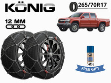 Schneeketten Konig 12MM Für Chevrolet Colorado 08-12 265/70R17 Gr 267 XG12PRO