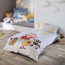 Mako-Satin Bettwäsche Sandmann silbergrau Fleuresse