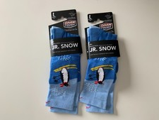Lot of 2 Darn Tough Merino Wool Junior 3-6 Hiking Kid's L Micro Crew Socks 44