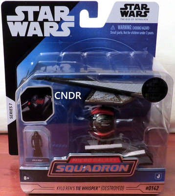 Star Wars Micro Galaxy Squadron RARE CHASE Kylo Ren's TIE Whisper Destroyed 0142