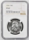 1955 Franklin Half Dollar NGC PR67 Silver Proof Coin 50C
