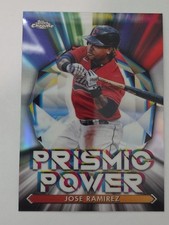 2021 Topps Chrome Prismic Power #PP9 Jose Ramirez Cleveland Indians