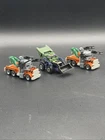 Vintage Matchbox Road Blasters Road Razor 2-Peterbilt & 1- Tractor Shovel