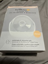 WILLOW Go Flange Set: 24mm. 2 Flanges. Comfortable Fit. Dishwasher Safe.