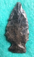 1 7/8” Ohio Coshocton Chert Stemmed Arrowhead, Fish Spear point.