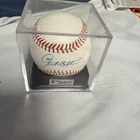 Giancarlo Stanton Signed Mlb baseball authenticated JSA COA with MLB case #