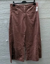 New Pilcro The Adi Mid-Rise Frayed Relaxed Flare Jeans Velvet Rose/Pink Size 30