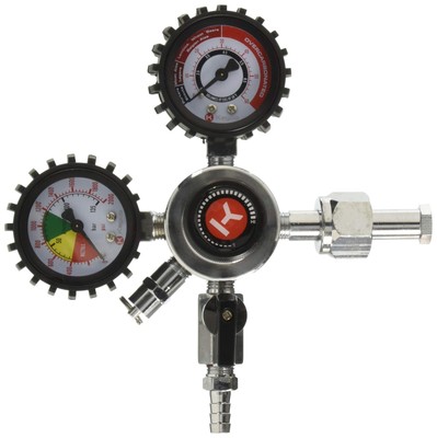 Commercial Double Gauge CO2 Draft Beer Regulator, Chrome, 1 Product