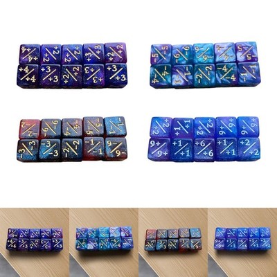 10 x Acryl-Symbolwürfel, Mathe-Zählunterricht, Add-Subtract-Würfel,