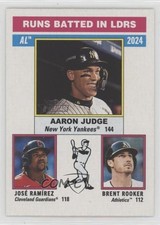2025 Topps Heritage League Leaders Brent Rooker Jose Ramirez Aaron Judge 1mq2