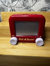 Spin Master Etch-A-Sketch Classic Mini Pocket Version - Red, Tested Works