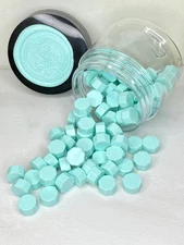 100 Count Seafoam Blue Sealing Wax Beads