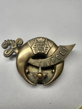 VINTAGE Shriner BRASS DOOR KNOCKER Cresent Scimiter Tripoli Milwaukee 