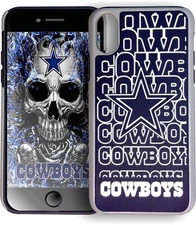 FOCO NFL Dallas Cowboys Hybrid Repeat Case for iPhone X & XS (5.8")