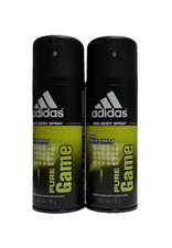 Adidas Pure Game Deodorant And Body Spray Gor Man 150ml 5.07oz Pack Of 2